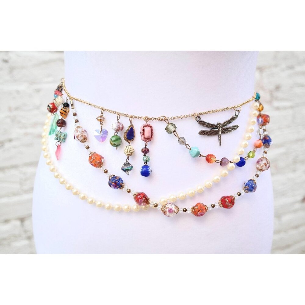 Colorful Moth Waist Chain